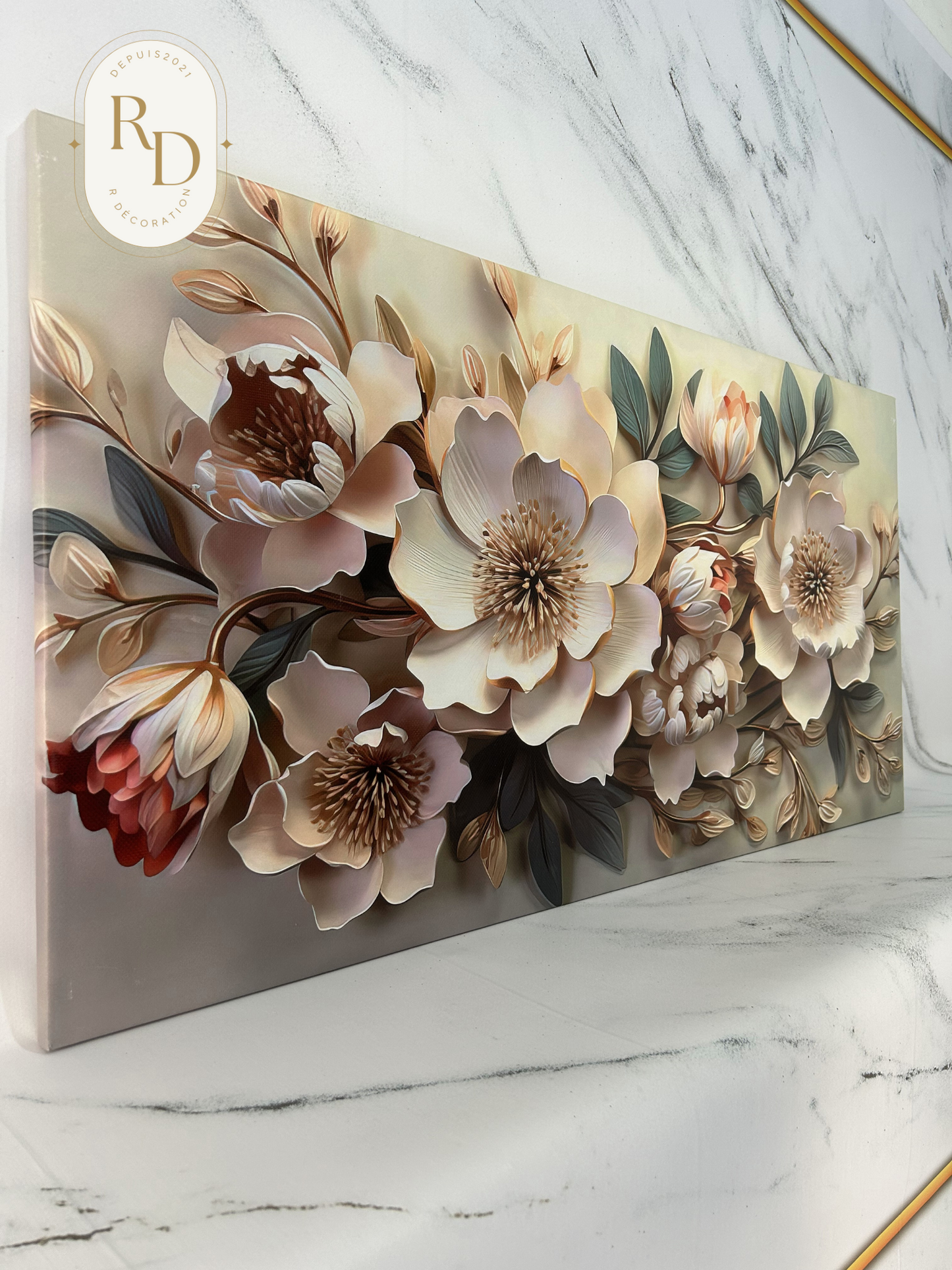 🌸Tableau décoratif fleurs XL🌸