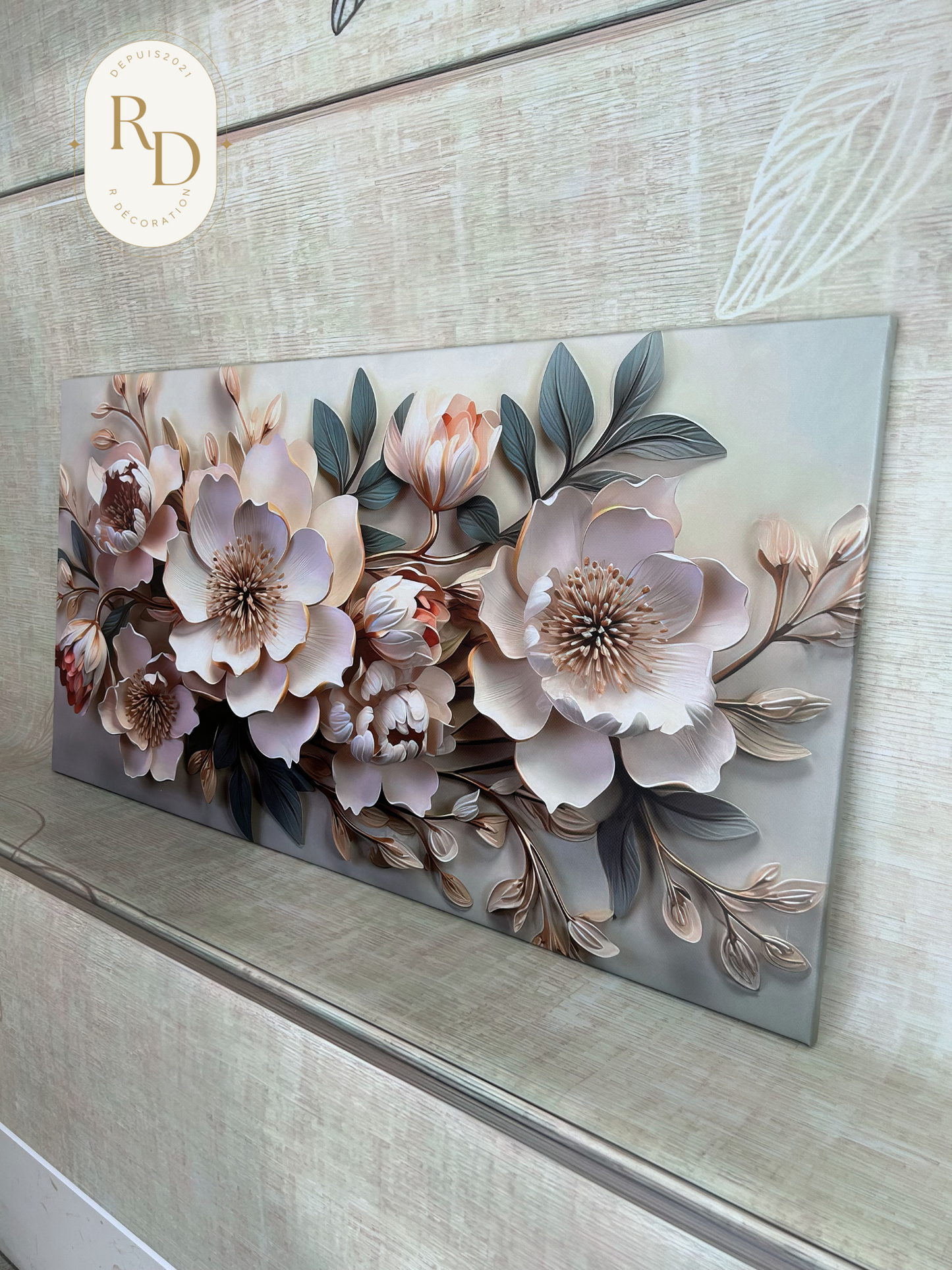 🌸Tableau décoratif fleurs XL🌸